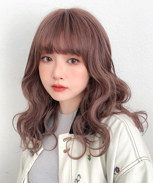 ウィッグ エクステ 「 フラネナチュラルウェーブ 」 自然 ロング