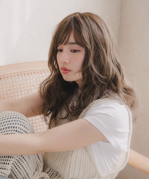 ウィッグ エクステ 「 フラネナチュラルウェーブ 」 自然 ロング