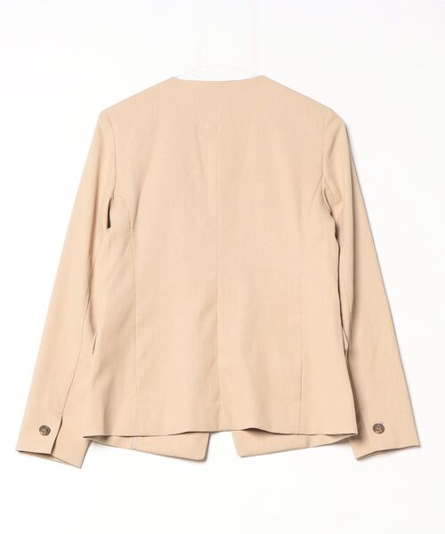 PLST 「PLST」 ノーカラージャケット M ベージュ レディース