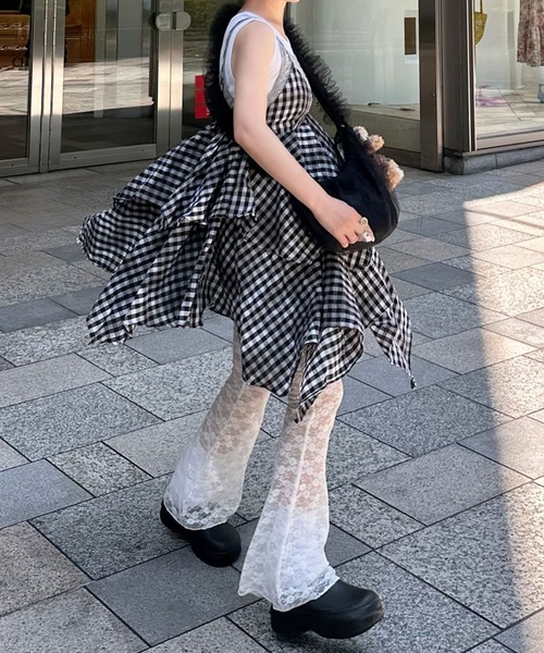 Alley Tokyo ワンピース ギンガムボリューミーキャミワンピ