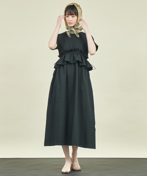 Settimissimo(セッティミッシモ) ワンピース ウエストフリル ドロー Settimissimo(セッティミッシモ) ワンピース ウエストフリル ドロー