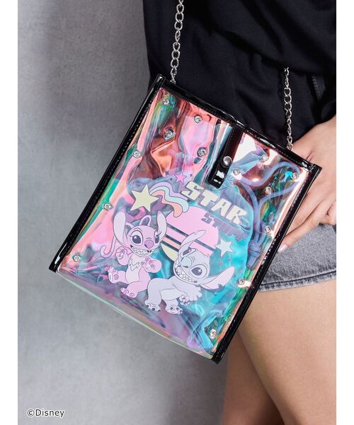 GYDA ショルダーバッグ バッグ スティッチ / bijouクリアBAG