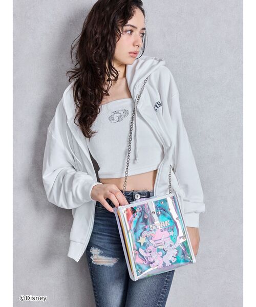 GYDA ショルダーバッグ バッグ スティッチ / bijouクリアBAG