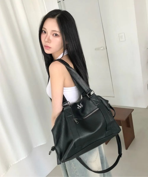 バッグ MUCENT Prime Linkle Leather Tote Bag MUSINSA公式 | MUCENT Prime Linkle Leather Tote Bag