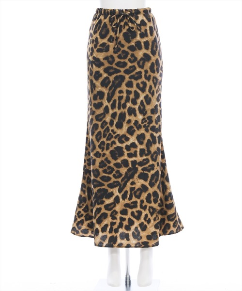 CLEAR BASIC スカート レオパード柄ロングスカート「アニマル柄
