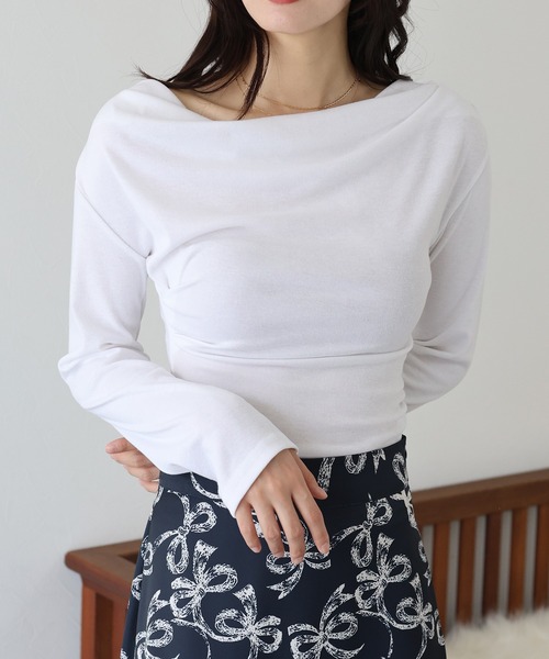 「BLUEEAST」 「LYDIA」長袖カットソー MEDIUM オフホワイト レディース