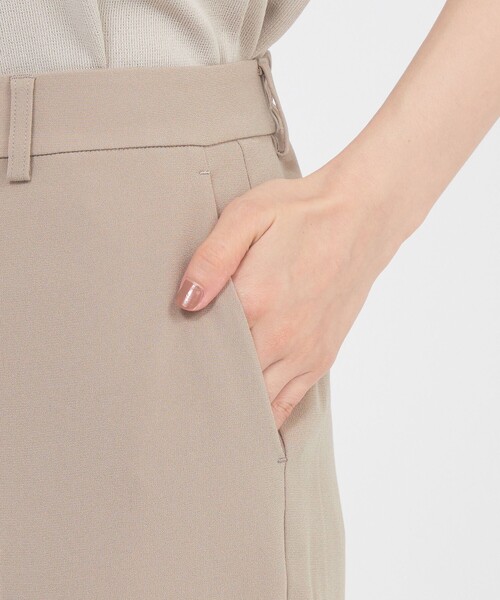 パンツ 「ウォッシャブル」トリアセジョーゼット　パンツ レディースの画像