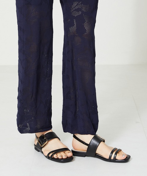 「WA ORiental TRaffic」 フラットサンダル LL ブラック レディース_画像2