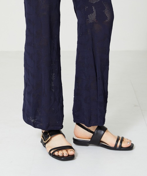 「WA ORiental TRaffic」 フラットサンダル LL ブラック レディース_画像3