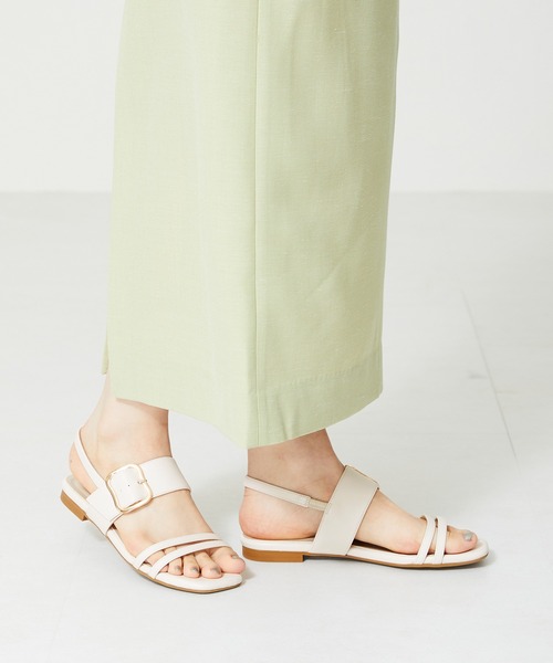 「WA ORiental TRaffic」 フラットサンダル LL ブラック レディース_画像8