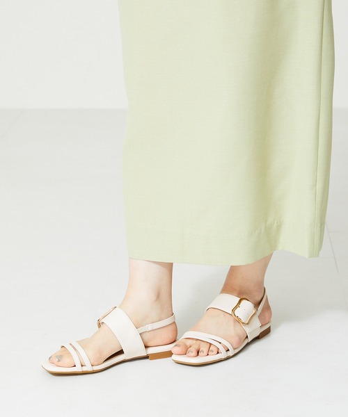 「WA ORiental TRaffic」 フラットサンダル LL ブラック レディース_画像9