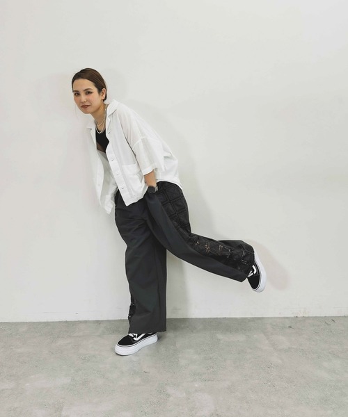 「niko and...」 半袖シャツ MEDIUM サックスブルー レディース_画像5