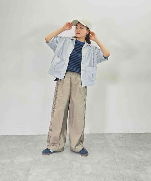 「niko and...」 半袖シャツ MEDIUM サックスブルー レディース_画像8