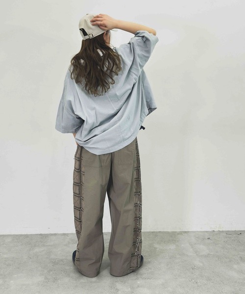 「niko and...」 半袖シャツ MEDIUM サックスブルー レディース_画像9