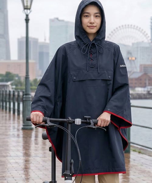 AIGLE（エーグル） レインコート カッパ 透湿防水 撥水 防風 2トーン