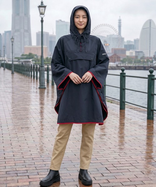 AIGLE（エーグル） レインコート カッパ 透湿防水 撥水 防風 2トーン