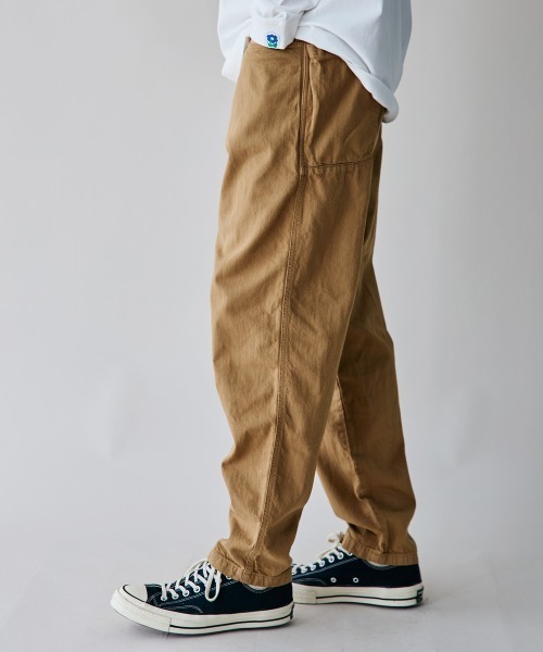 rehacer（レアセル） チノパン : Side Pocket Tapered Washed Pants