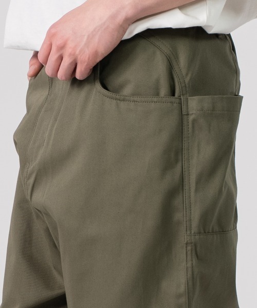 rehacer（レアセル） チノパン : Side Pocket Tapered Washed Pants