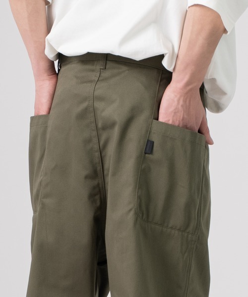 rehacer（レアセル） チノパン : Side Pocket Tapered Washed Pants