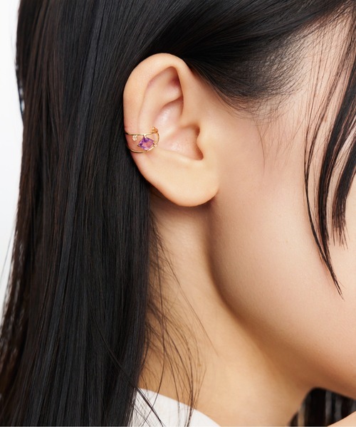 K10 イヤーカフ Jewel closet by L&Co. イヤーカフ K10 カラーストーン イヤーカフ