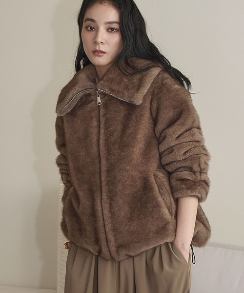 ELFRANK ブルゾン アウター 「2025AW」ファージャケット ファーコート