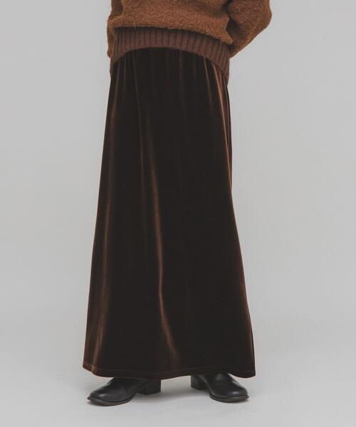 スカート ベロアナロースカート PUBLIC TOKYO（パブリックトウキョウ