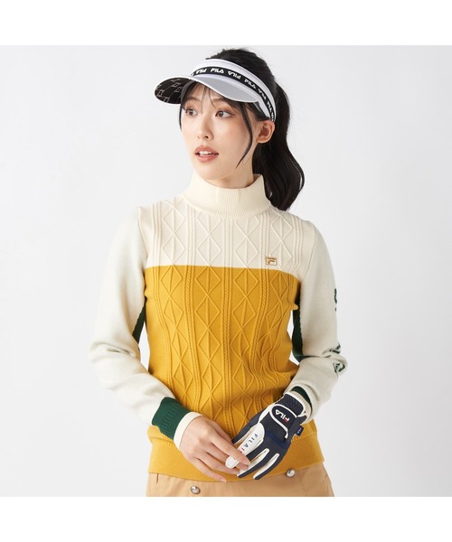 FILA GOLF ニット セーター フィラゴルフ ゴルフウェア ワンポイント
