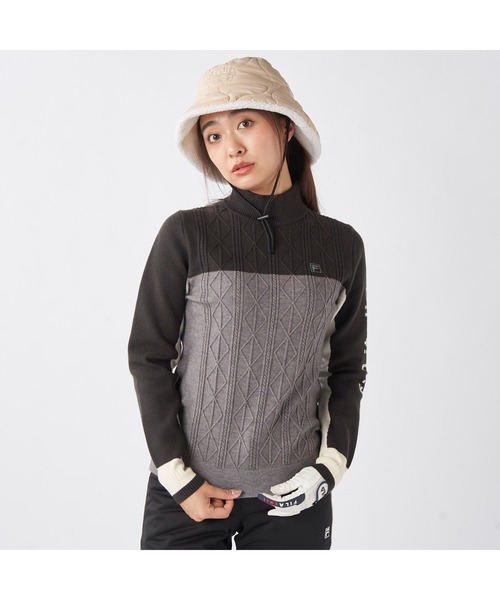 FILA GOLF ニット セーター フィラゴルフ ゴルフウェア ワンポイント