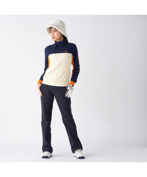 FIDES GOLF ロゴ入り ニットセーター　新品タグ付き FILA GOLF ニット セーター フィラゴルフ ゴルフウェア ワンポイント