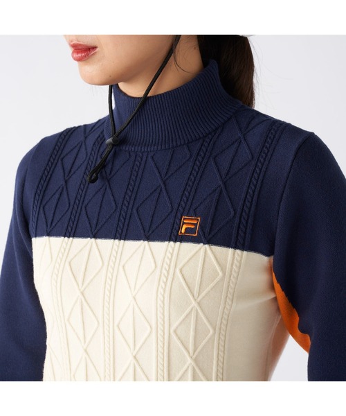FILA GOLF ニット セーター フィラゴルフ ゴルフウェア ワンポイント