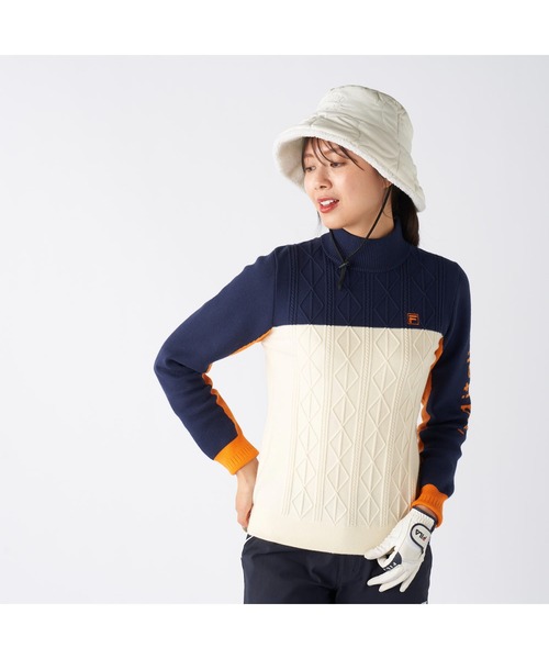FILA GOLF ニット セーター フィラゴルフ ゴルフウェア ワンポイント