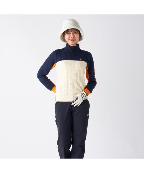FILA GOLF ニット セーター フィラゴルフ ゴルフウェア ワンポイント