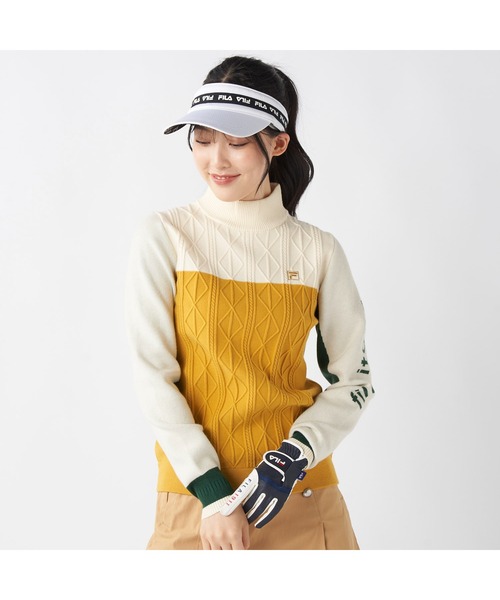 FILA GOLF ニット セーター フィラゴルフ ゴルフウェア ワンポイント