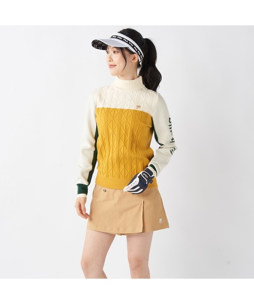 FILA GOLF ニット セーター フィラゴルフ ゴルフウェア ワンポイント
