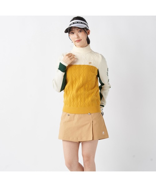 FILA GOLF ニット セーター フィラゴルフ ゴルフウェア ワンポイント
