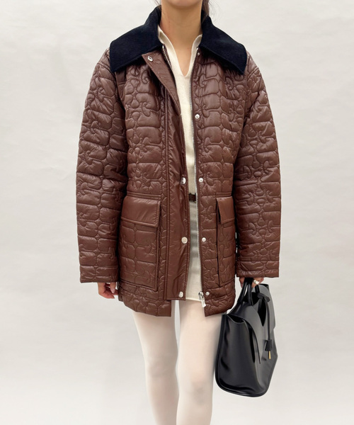 未使用級✨️24AW GANNI ダウン　コート　ジャケット　ベルト GANNI（ガニー） ダウンコート ダウンジャケット GANNI DUCHESSE NYLON