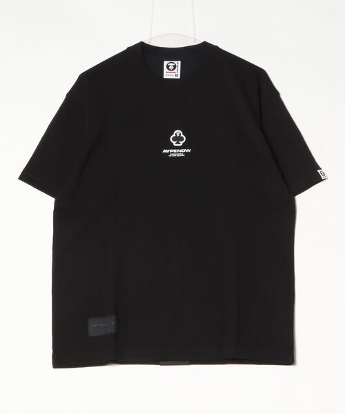 「AAPE BY A BATHING APE」 半袖Tシャツ MEDIUM ブラック メンズ_画像2