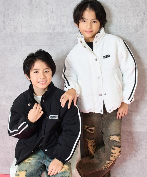ANAP kids（アナップキッズ） ブルゾン アウター 撥水加工 袖 ライン