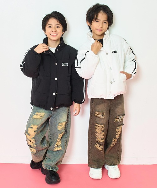 ANAP kids（アナップキッズ） ブルゾン アウター 撥水加工 袖 ライン