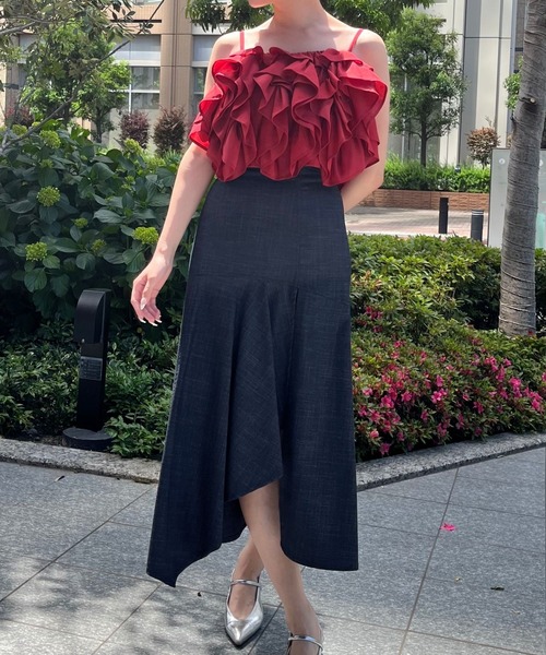AND COUTURE（アンドクチュール） ロング スカート ブッチャーインナー