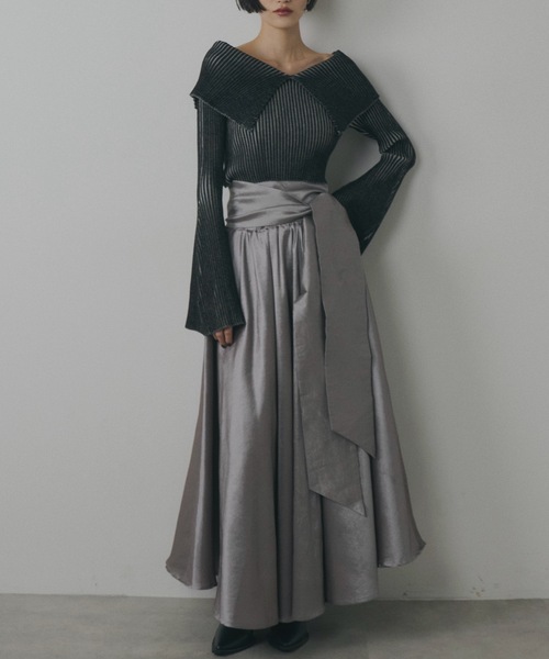 「VIOLETTA」 長袖ニット FREE ブラック レディース_画像3