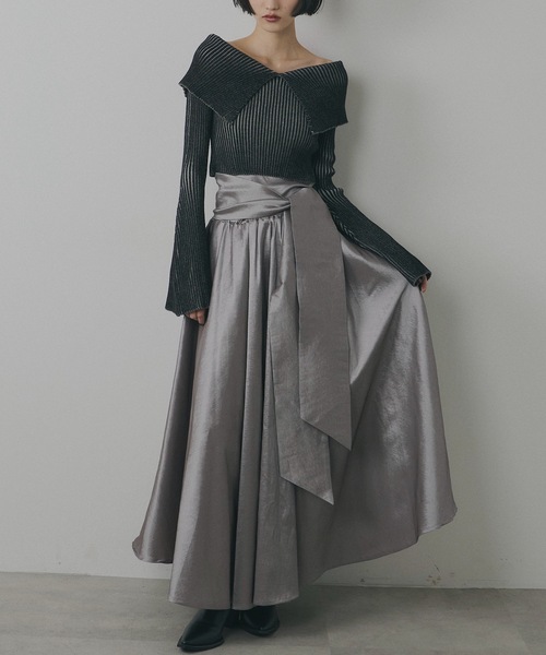 「VIOLETTA」 長袖ニット FREE ブラック レディース_画像4