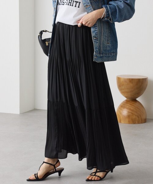 RIVE DROITE（リヴドロワ） スカート 「上品見え」ティアードプリーツ