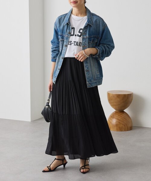RIVE DROITE（リヴドロワ） スカート 「上品見え」ティアードプリーツ
