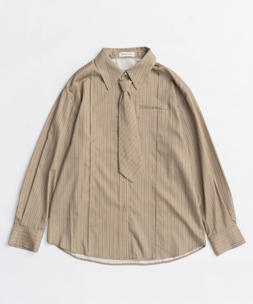 MAISON SPECIAL 長袖シャツ MAISON SPECIAL（メゾンスペシャル） 長袖シャツ FREE グレー