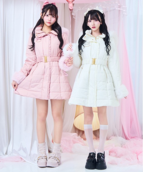 ReAmour ブーツ フリルリボンショートブーツ レディース : ZOZOTOWN