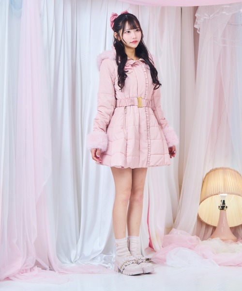 ReAmour ブーツ フリルリボンショートブーツ レディース : ZOZOTOWN