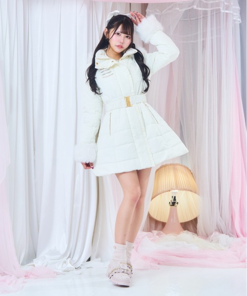 ReAmour ブーツ フリルリボンショートブーツ レディース : ZOZOTOWN