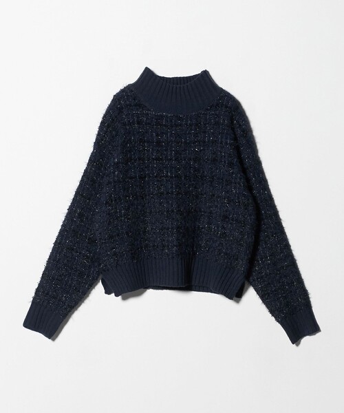 ルネ♡ニットフーディ ポップコーンフェザーハイネックニット [C7160] - レディース