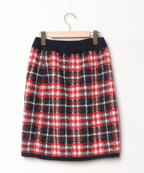 「Dot＆Stripes CHILD　WOMAN」 ニットスカート FREE レッド レディース_画像2